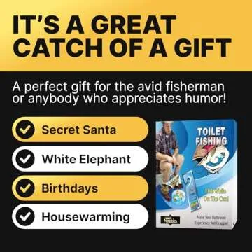 Potty Fisher Toilet Fishing Game - Fairly Odd Novelties - Funny Novelty Gag Joke Bathroom Gift