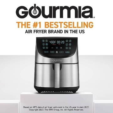 Gourmia 8 Quart Air Fryer with 12 Cooking Presets