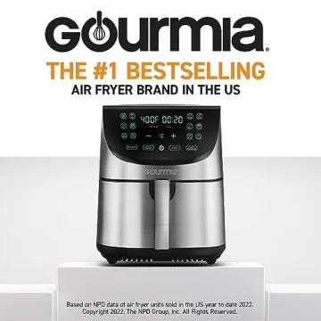 Gourmia 8 Quart Air Fryer with 12 Cooking Presets