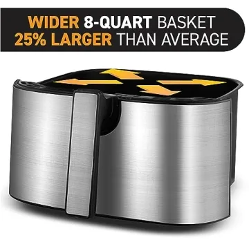 Gourmia 8 Quart Air Fryer with 12 Cooking Presets