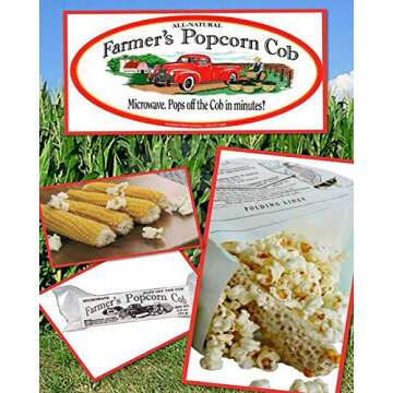 Farmers Popcorn Cob – Microwave Popcorn That Pops Off the Cob - Pack of 3 - All Natural, No Additi...