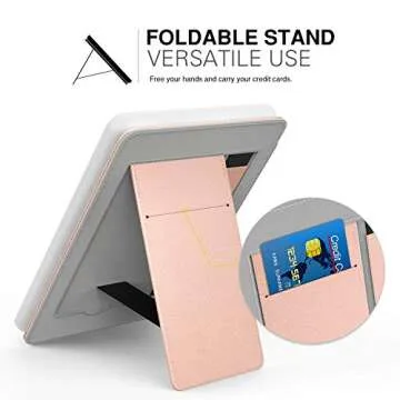 MoKo Case Fits 6" Kindle Paperwhite (10th Generation, 2018 Releases), Lightweight PU Leather Cover Stand Shell with Hand Strap for Amazon Kindle Paperwhite 2018 E-Reader - Rose Gold