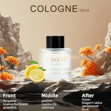 Smart Car Air Freshener,Car Air Freshener Diffuser with Starry Sky Projection and 50ml Perfume, 3 Mode Adjustable Rechargeable Car Aroma Diffuser,Auto On/Off Intelligent Car Diffuser,Cologne1