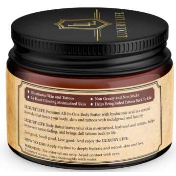 LUXURY LIFE BUTTER - Irresistibly Scented Body Butter with Hyaluronic Acid for Ultimate Moisture. Luxurious Natural Fragrance. Hydrates for a Non-Greasy Glamorous Glow (Island Passion, 8 oz)