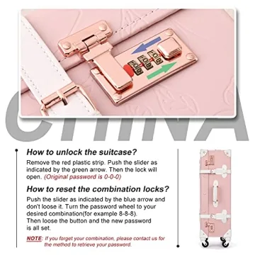 Unitravel Vintage Suitcase Set for Trendy Travelers