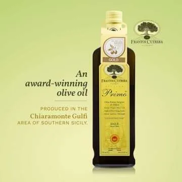 Frantoi Cutrera Primo Cold Extracted Italian Extra Virgin Olive Oil Cold Pressed, Polyphenol Rich Olive Oil, Authentic Certified DOP Sicilian EVOO Imported From Italy, 25.4 fl oz (Pack of 1)