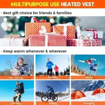 DOACE Upgraded Heated Vest for Men and Women, Smart heated Jacket, Battery Not Include