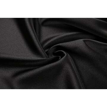 Mignon Cromwell Women's Pure Color Satin Kimono Robe Short Bridesmaids Robe Dressing Gown