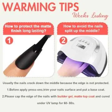 KQueenest Matte Brown Press on Nails for Women - 24 Pcs