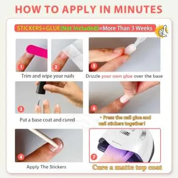 KQueenest Matte Brown Press on Nails for Women - 24 Pcs