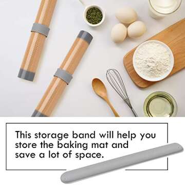 Whaline Silicone Baking Mats for Effortless Cooking