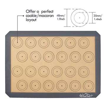 Whaline Silicone Baking Mats for Effortless Cooking