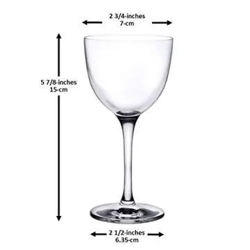 HISTORY COMPANY The Original Nick & Nora Crystal Coupette-Style Glass – Iconic 2-Piece Set of Vintage-Inspired Barware for Craft Cocktails (Gift Box Collection)