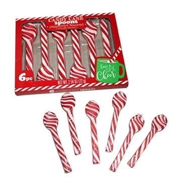 Tasty CANDY CANE Spoons for Peppermint Hot Cocoa