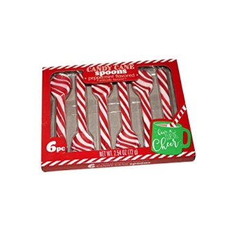 Tasty CANDY CANE Spoons for Peppermint Hot Cocoa