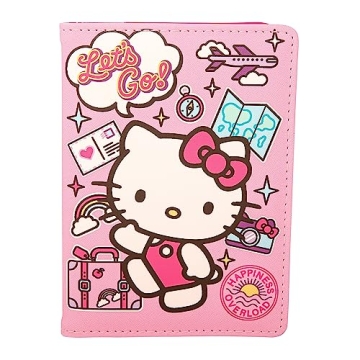 Officially Licensed Hello Kitty Passport Holder, Cute Design & Durable