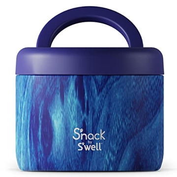 S'nack by S'well Insulated Food Container 24 Oz Azure Forest