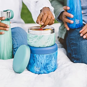 S'nack by S'well Insulated Food Container 24 Oz Azure Forest