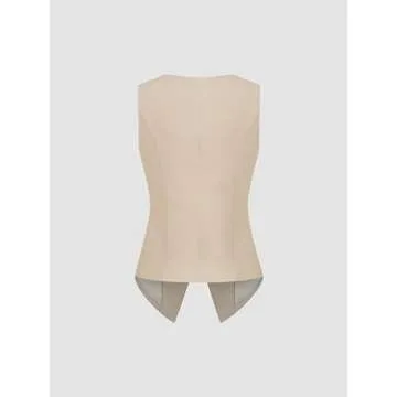 Shop CIDER Linen-Blend V-Neck Vest for Effortless Style
