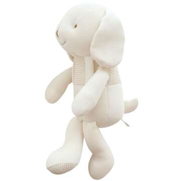 Super Soft Organic Cotton Baby First Friend (Hello! Puppy) Attachment Doll for Baby, Pillow Buddy, P...