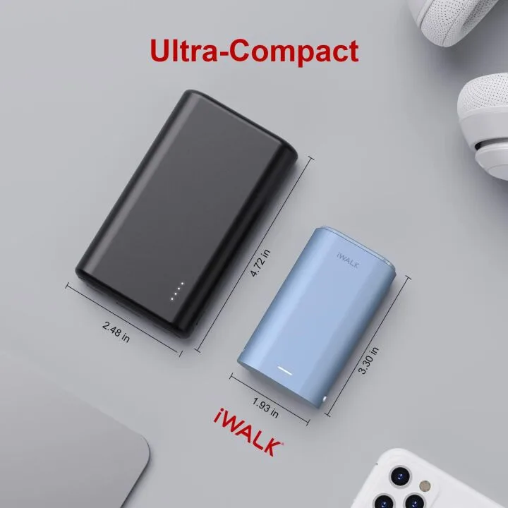 iWALK Portable Charger 9000mAh with Built-in Cable