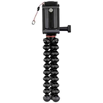 Joby GripTight Smartphone/Action Camera Flexible Tripod Stand Kit, Black/Charcoal, 10 Oz (JB01515)