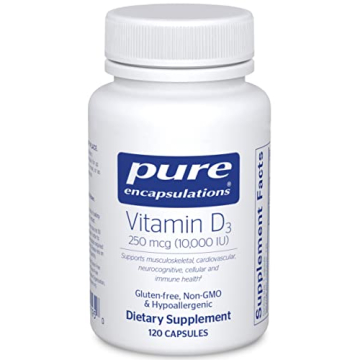 Pure Encapsulations Vitamin D3 250 mcg (10,000 IU) - Supplement to Support Bone, Joint, Breast, Hear...