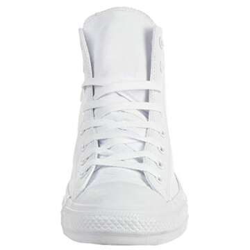 Converse Chuck Taylor All Star Leather Sneakers, White Monochrome, 12.5 US Women/10.5 US Men