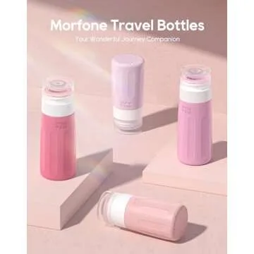 Morfone 16 Pack Travel Bottles Set for Toiletries, TSA Approved Travel Containers Leak Proof Silicon...