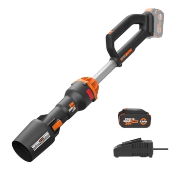 WORX Nitro WG543 20V Leaf Blower Cordless with Battery and Charger, Blowers for Lawn Care Only 3.8 L...
