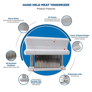 Jaccard 48 Blade Meat Tenderizer for Juicy Meat Enrichment
