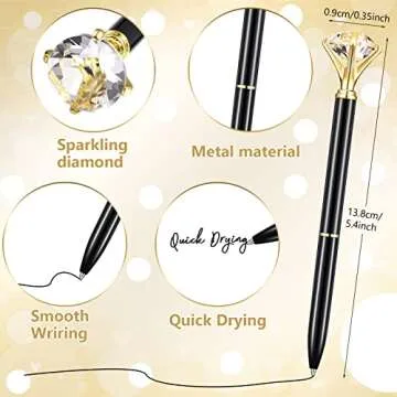 Yahenda Diamond Pens Set of 50 Elegant Gifts for Women