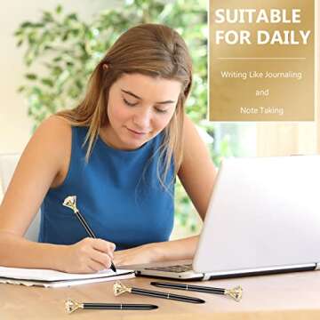 Yahenda Diamond Pens Set of 50 Elegant Gifts for Women