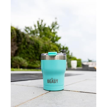 10 oz Aqua Blue Stainless Steel Vacuum Insulated Tumbler