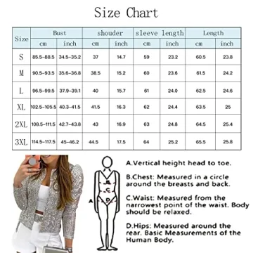 Trendy Cololura Sequin Open Front Jacket for Women