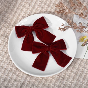 Super Cute Velvet Hair Bows for Little Girls - 2PCS Set