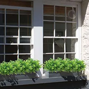 BLOOM TIMES Artificial Boxwood Greenery Stems for Decor