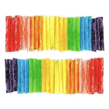 FunPops Frozen Ice Pops, 24-Fruit Flavored Freeze Pops, Frozen Summer Snack For All Ages, Low Calorie