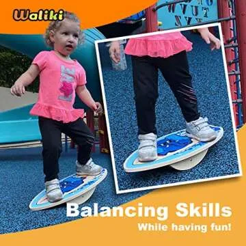 WALIKI Wooden Balance Board for Kids Ages 2-8