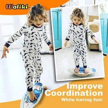 WALIKI Wooden Balance Board for Kids Ages 2-8