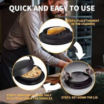 MY DEVELOPMENT Chicken Shredder Tool - Effortless Meat Shredding