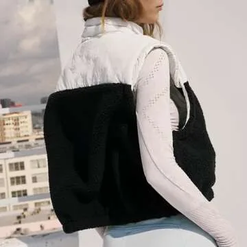 Shop Hixiaohe Women's Casual Fleece Vest Lightweight Stylish Outerwear