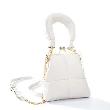 Milan Chiva Cute Purse Mini Crossbody Bags for Girls Design Handbags Fashion Tote Shoulder Bag MC-1005BG, Beige