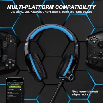 NPET HS10 Gaming Headset with LED Lights and Mic