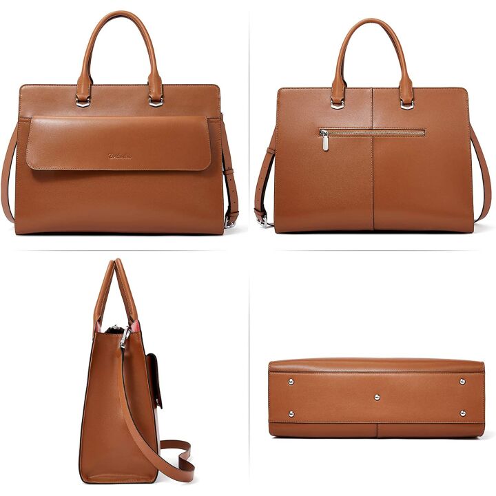 Stylish BOSTANTEN Women's 15.6" Leather Laptop Bag