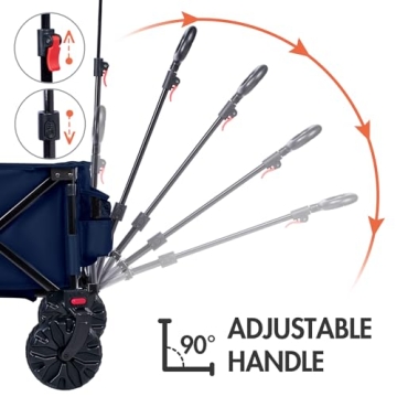 Heavy Duty Folding Utility Wagon for Beach and Outdoor