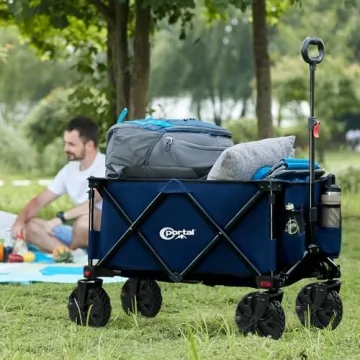 Heavy Duty Folding Utility Wagon for Beach and Outdoor