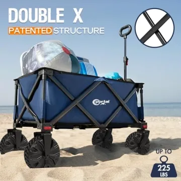 Heavy Duty Folding Utility Wagon for Beach and Outdoor