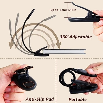 Rechargeable Book Light - 3 Color Modes Eye Care Solution