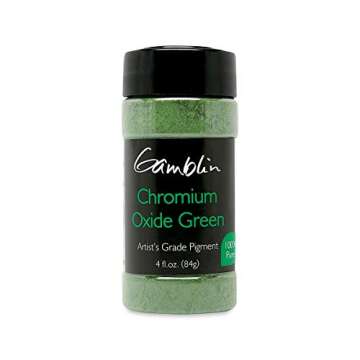 Gamblin Artist's Colors Dry Pigments - Chromium Oxide Green 4 oz | High-Quality Artist Pigments for ...